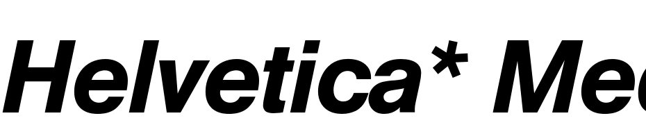 Helvetica* Medium Italic Font Download Free